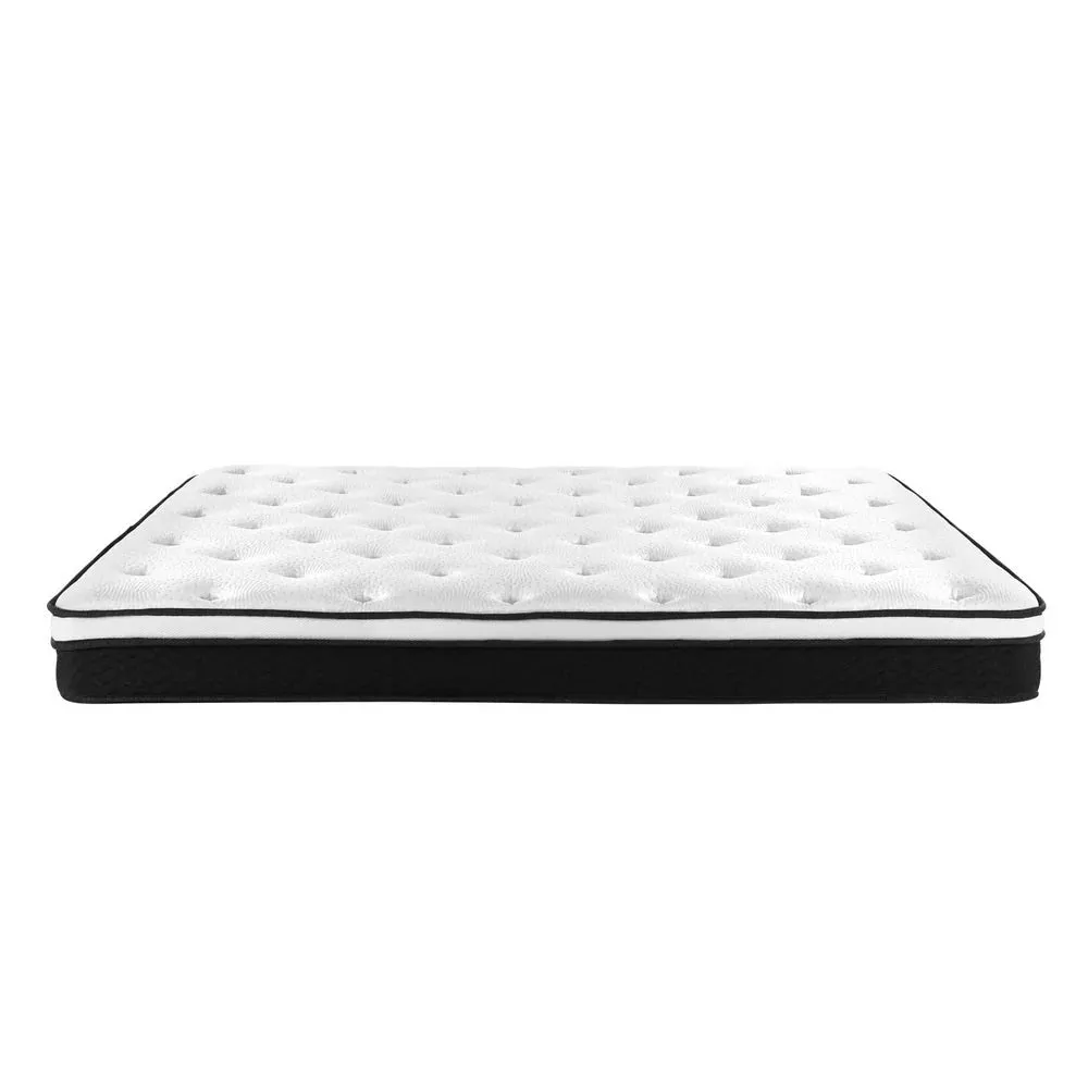 King Package | Burleigh Bed Frame Beige & Bonita Euro Top Mattress (Medium Firm)