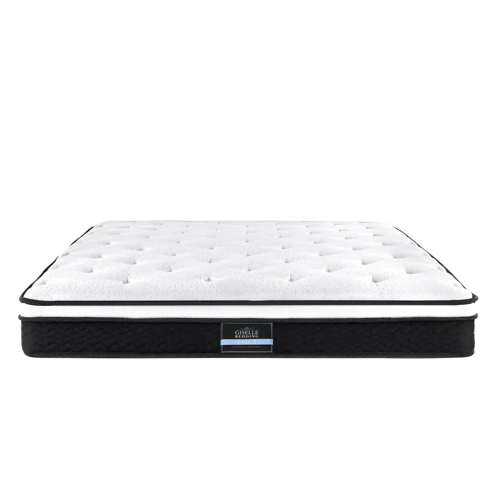 King Package | Burleigh Bed Frame Beige & Bonita Euro Top Mattress (Medium Firm)