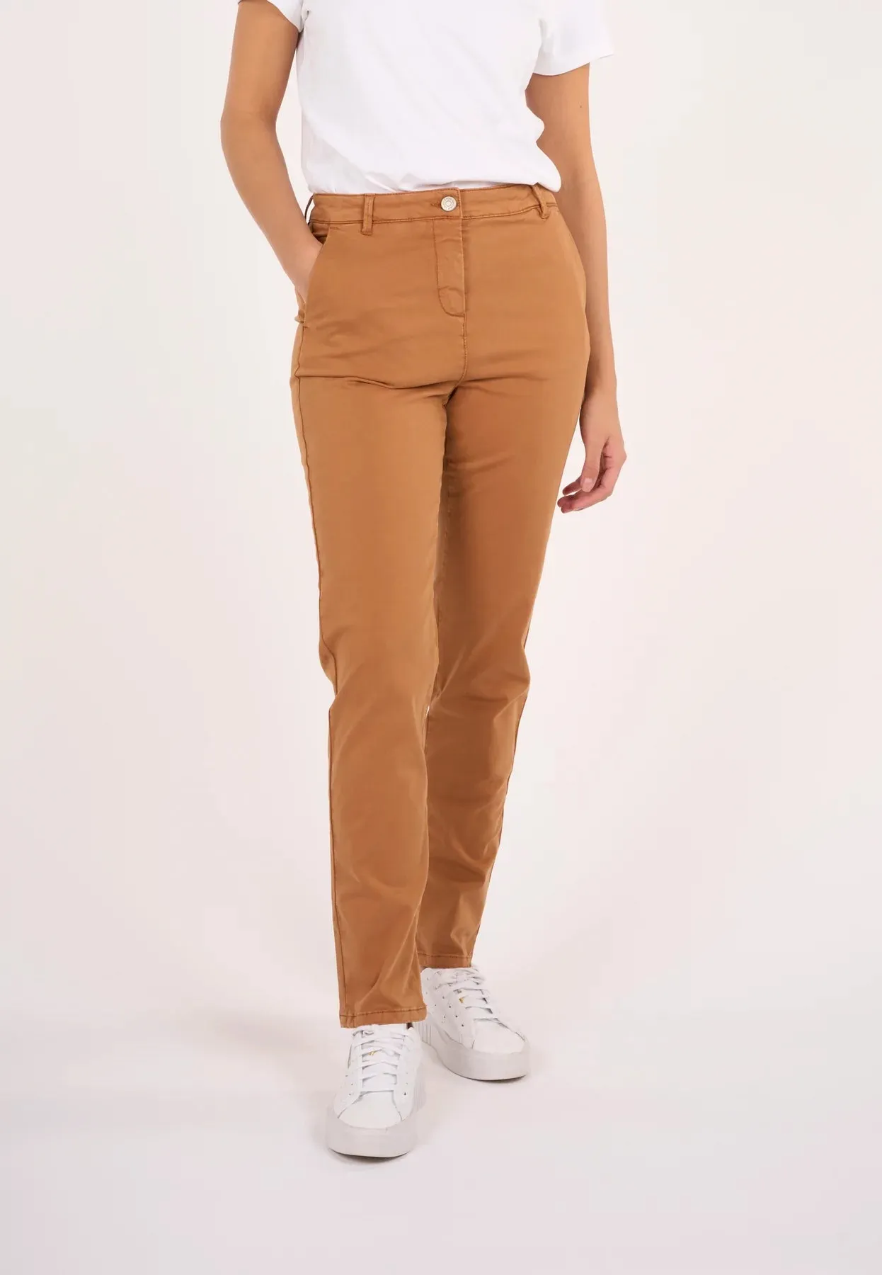 Knowledge Cotton Apparel Women's Chinos - ALMA slim