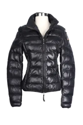 Leather Puffer Jacket