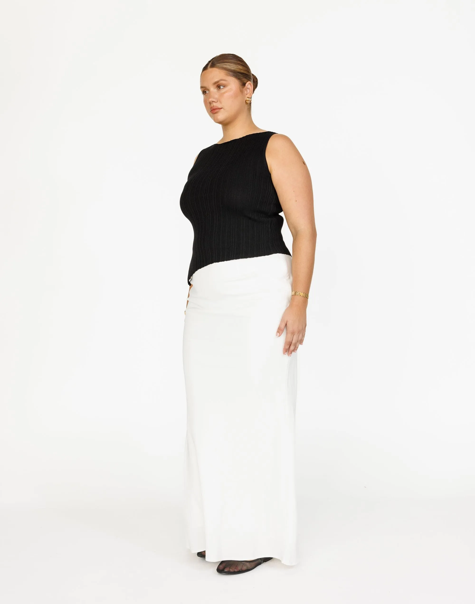 Lilou Maxi Skirt (White)