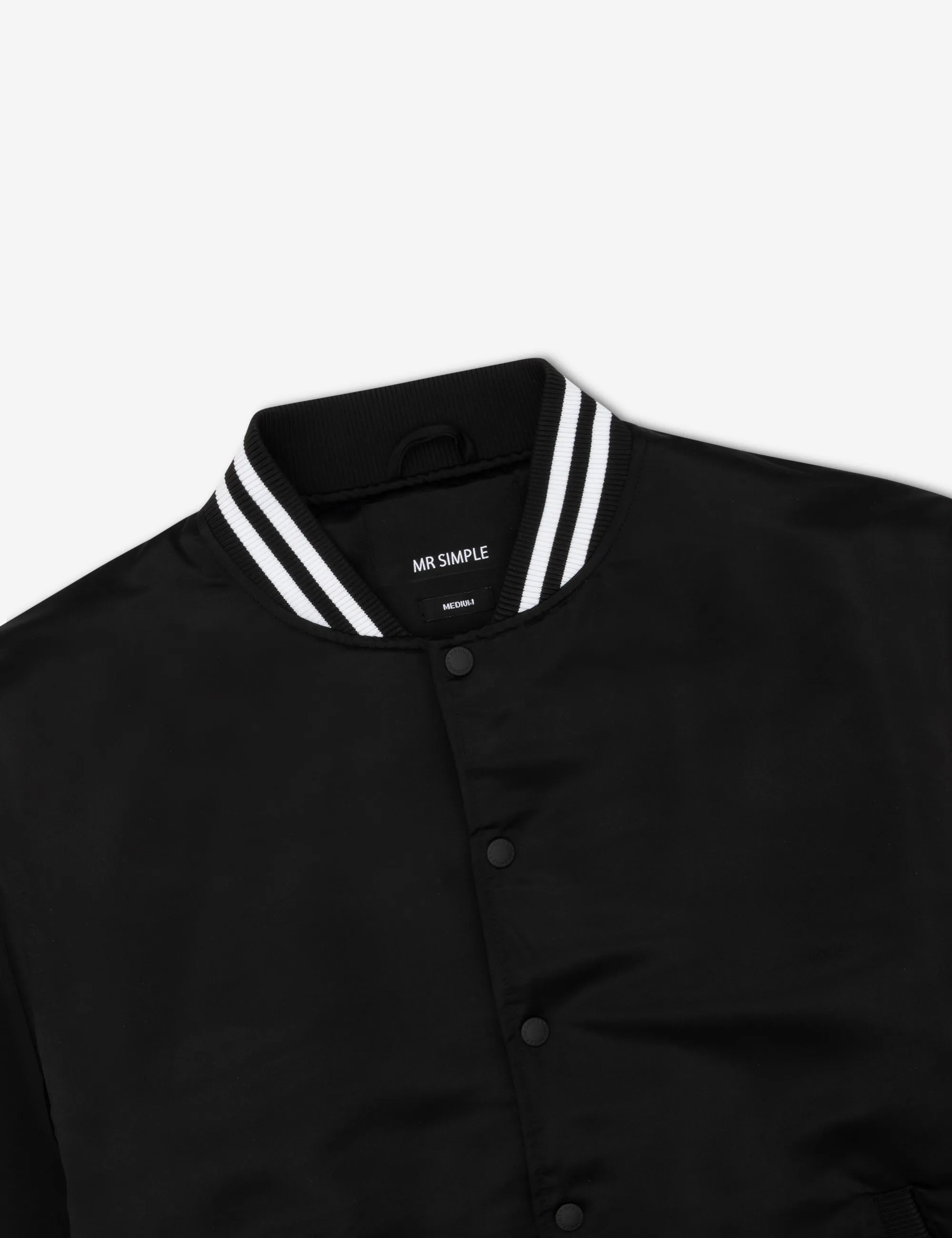 Linear Bomber Jacket - Black