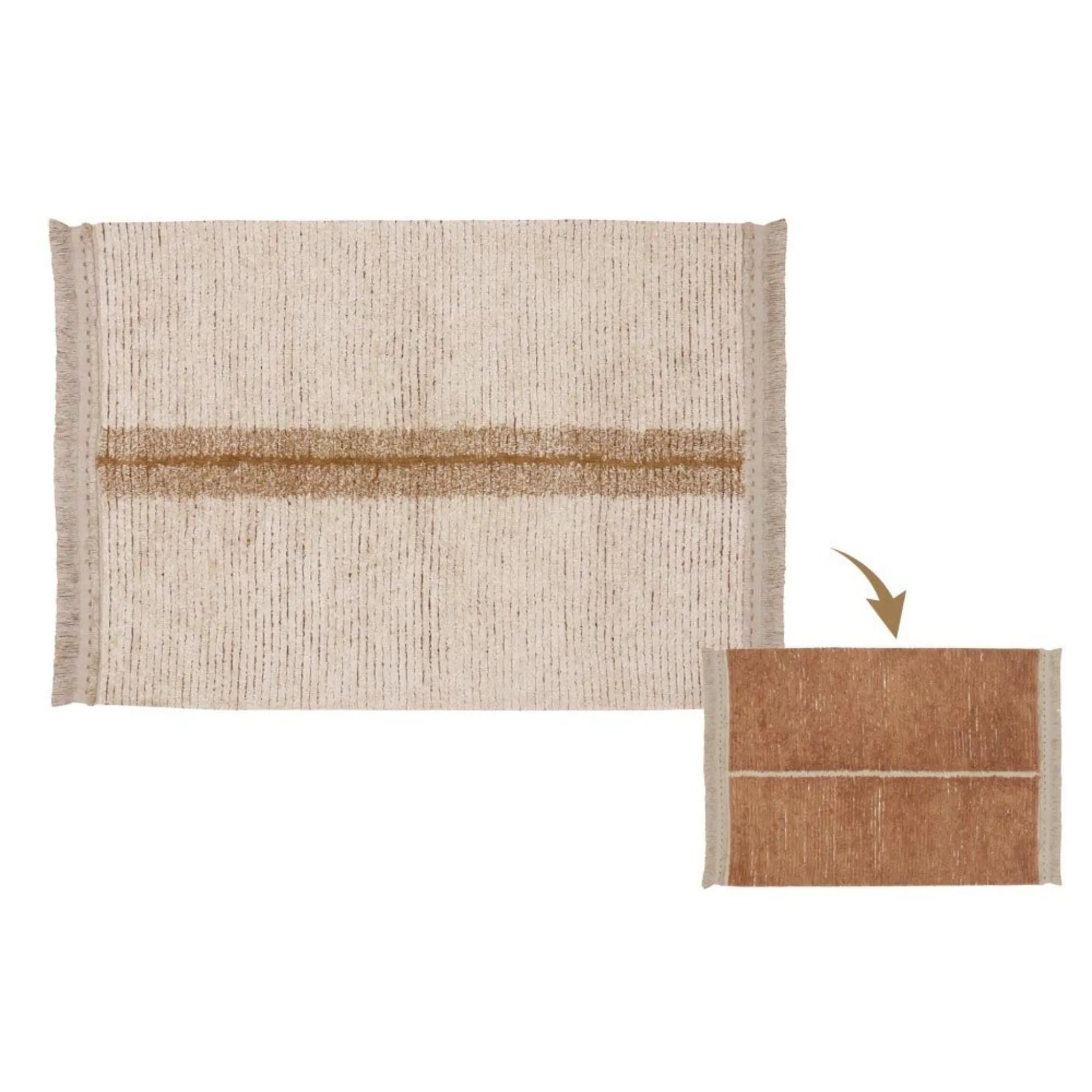 Lorena Canals Reversible Washable Rug Duetto - Toffee