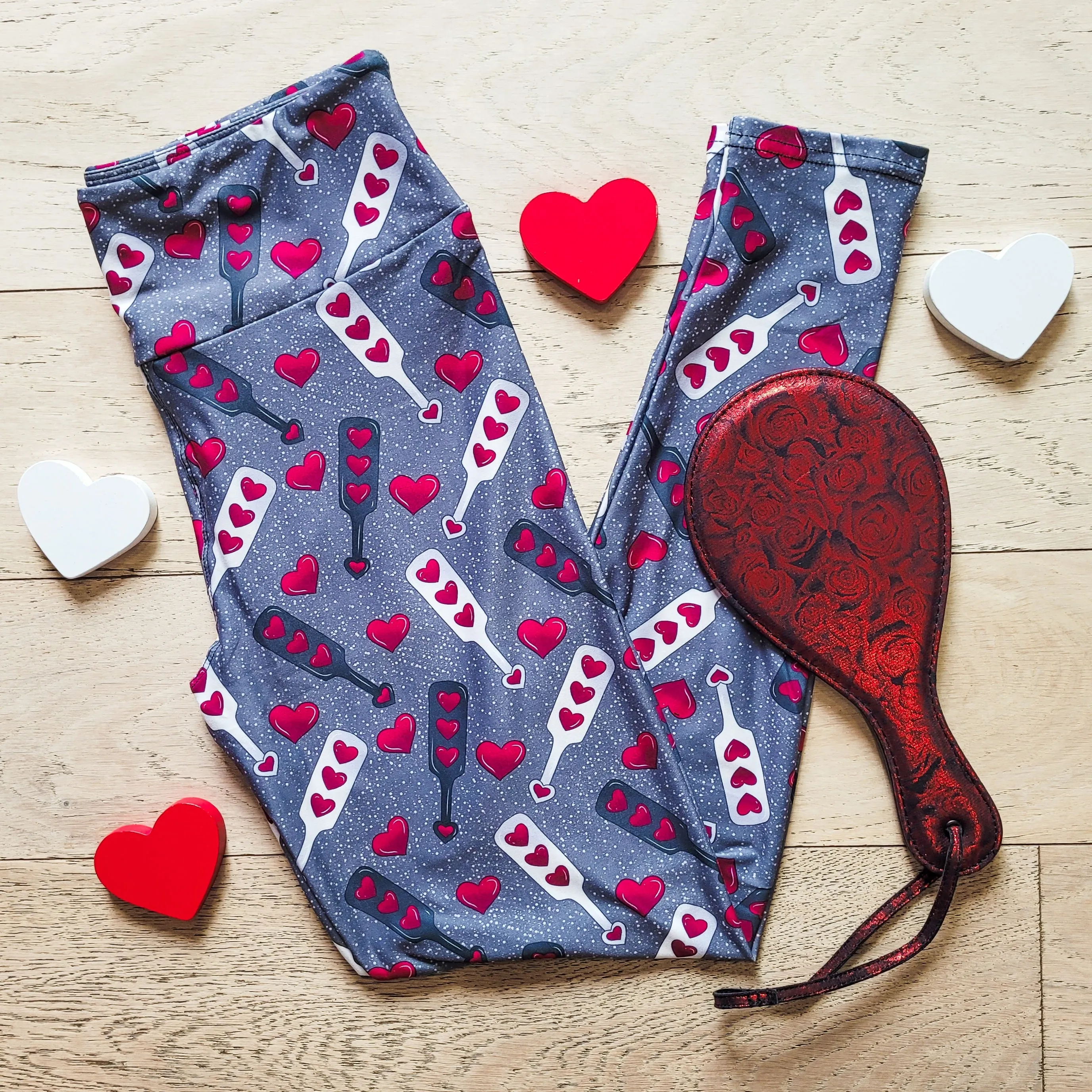 Love Paddles (Semi-Exclusive) - High-quality Handcrafted Vibrant Leggings