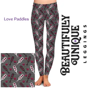 Love Paddles (Semi-Exclusive) - High-quality Handcrafted Vibrant Leggings