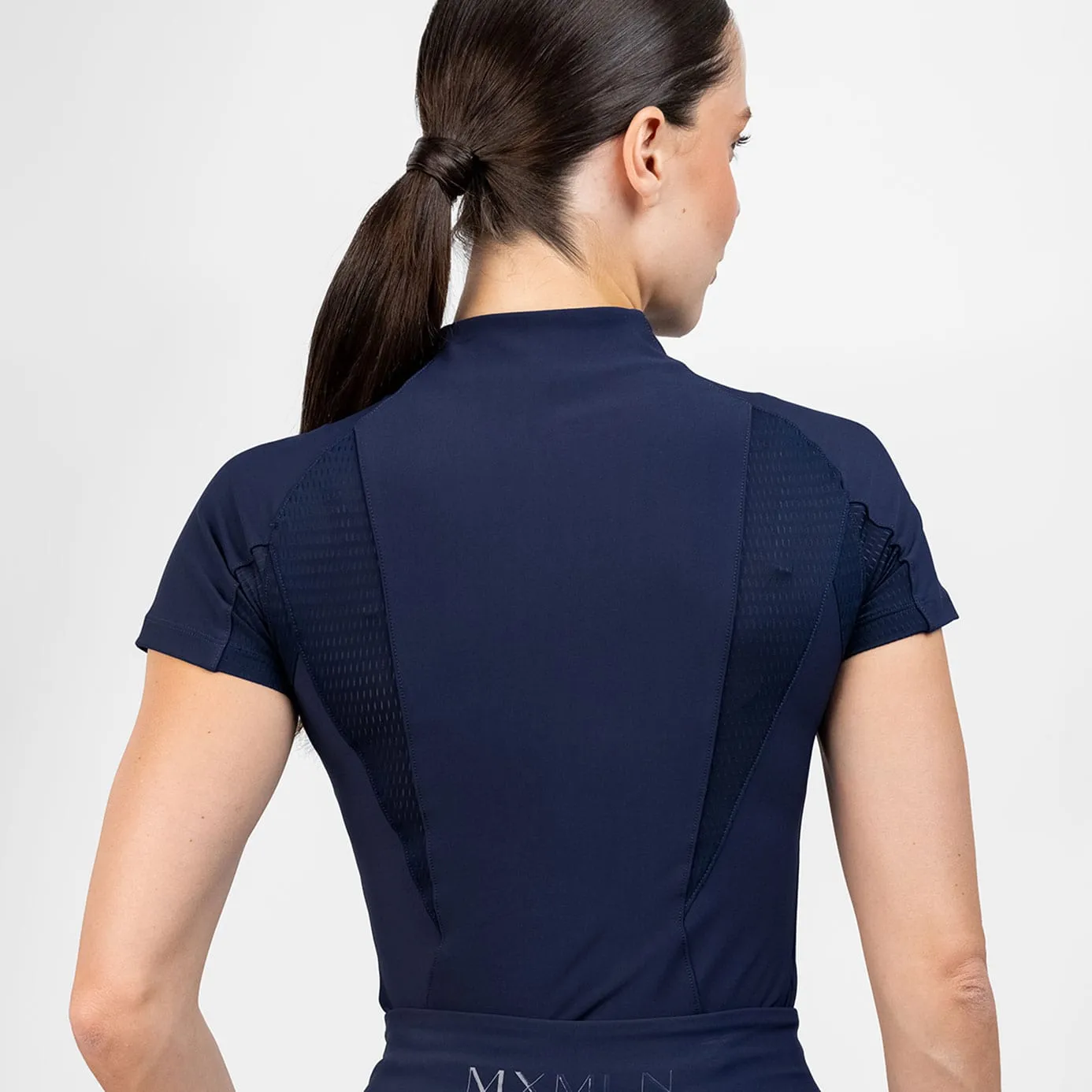 Maximilian Equestrian Frame Short Sleeve Base Layer - Navy