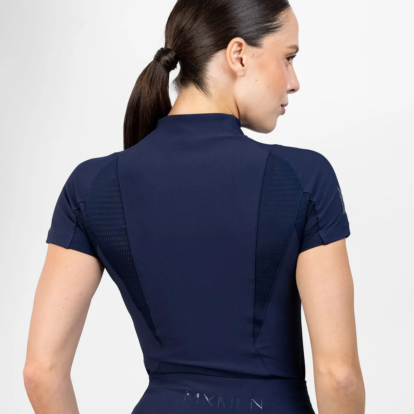 Maximilian Equestrian Frame Short Sleeve Base Layer - Navy