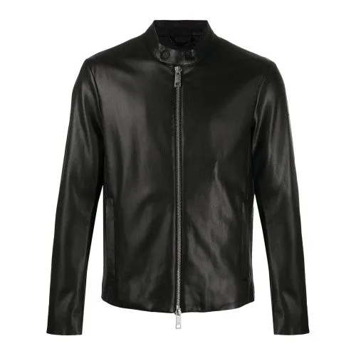 Men Biker Leather Jackets: Bomber