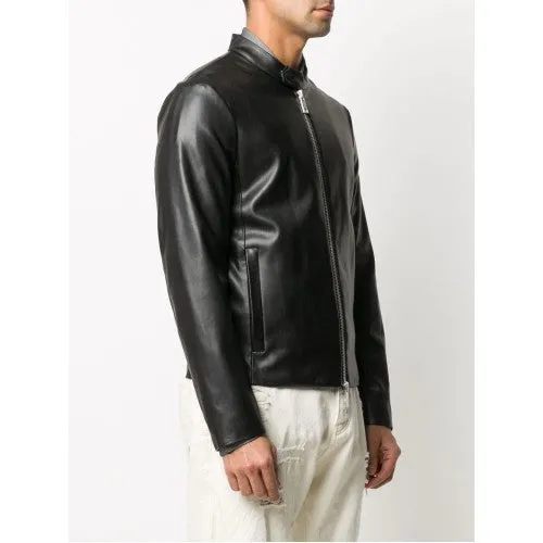 Men Biker Leather Jackets: Bomber