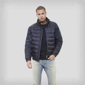 Men's Faux Leather Moto Puffer Jacket - FINAL SALE