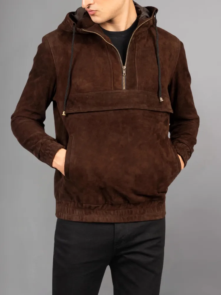 Mens Stylish Brown Leather Jacket