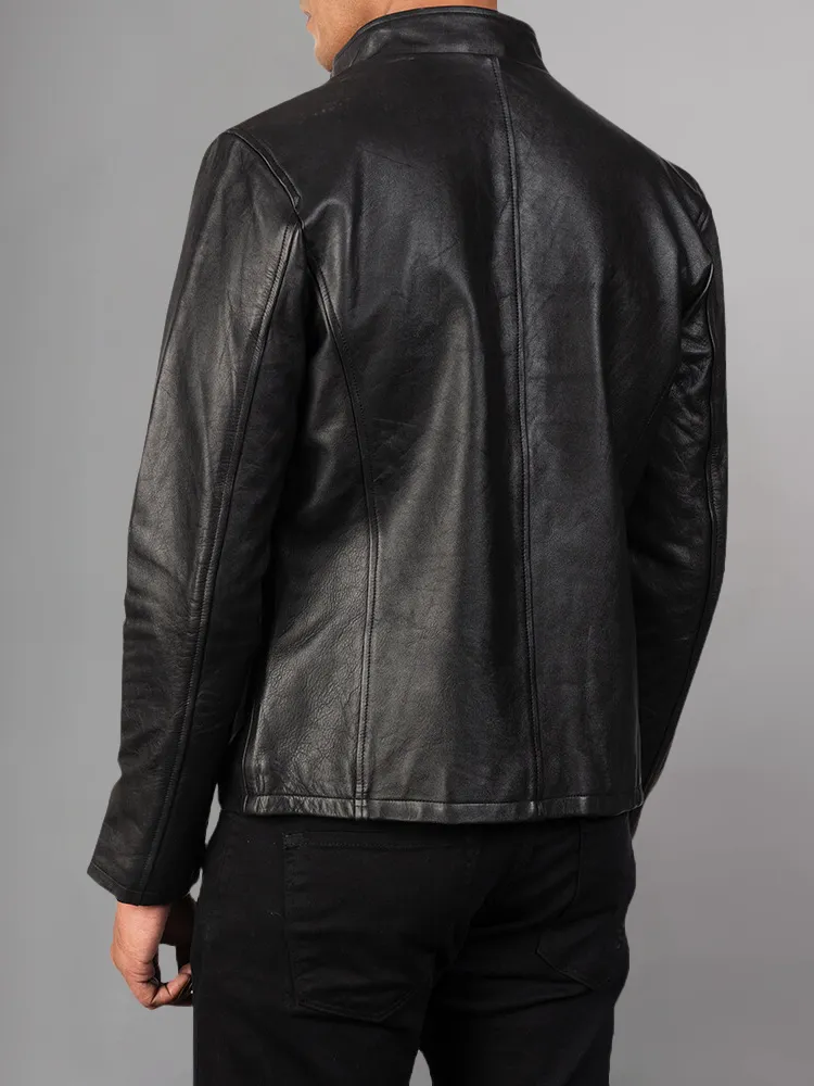 Men's Stylish Superb Real Genuine Leather Bomber Biker Jacket