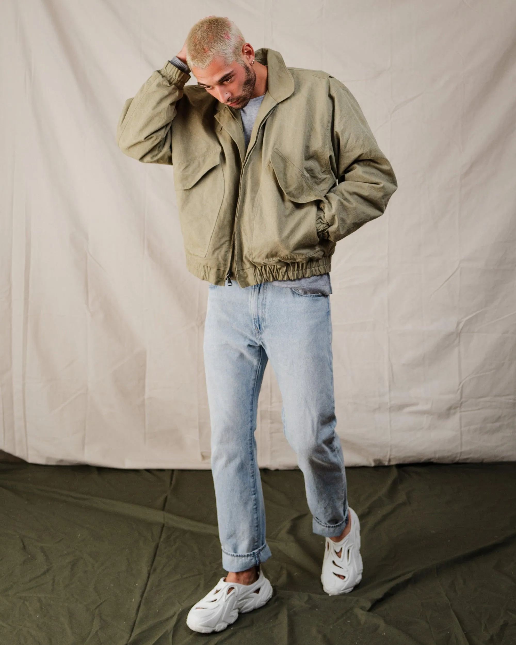 MILITARY CANVAS FLIGHT JACKET