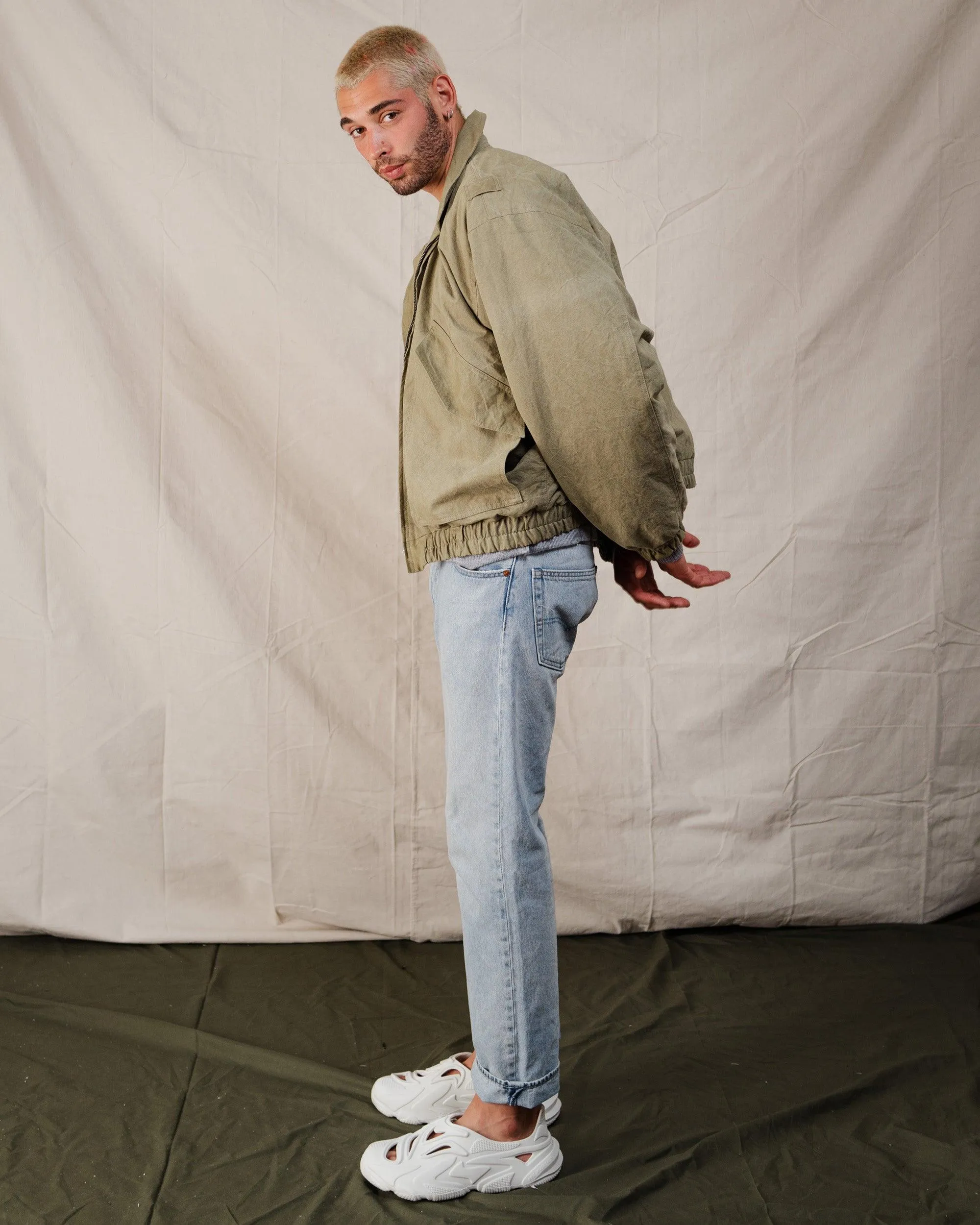 MILITARY CANVAS FLIGHT JACKET