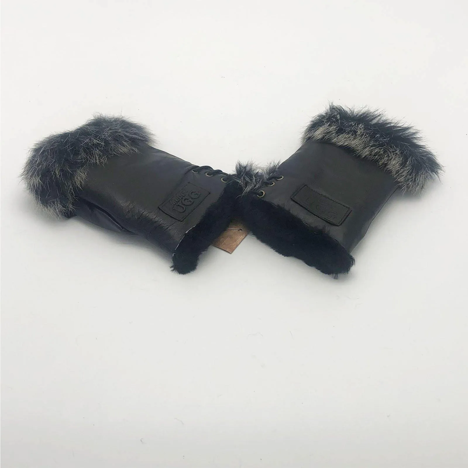 Mubo UGG Genuine Sheepskin Fingerless Glove SH001 Size M