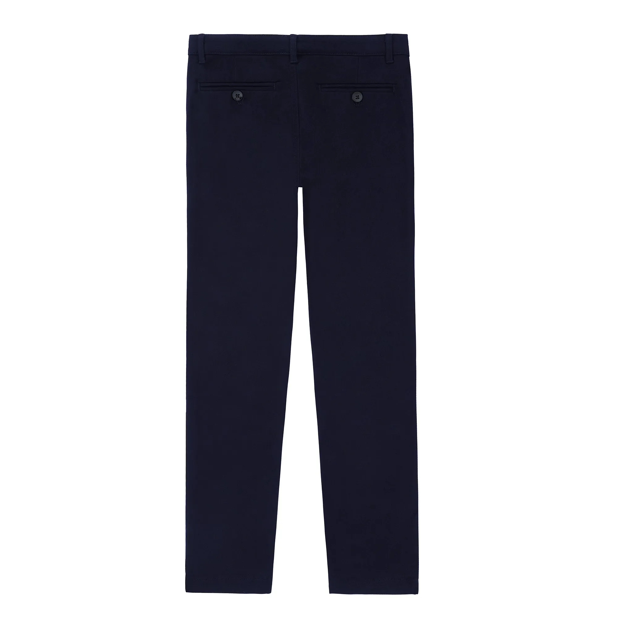 Navy Chino Slit Pocket Pants