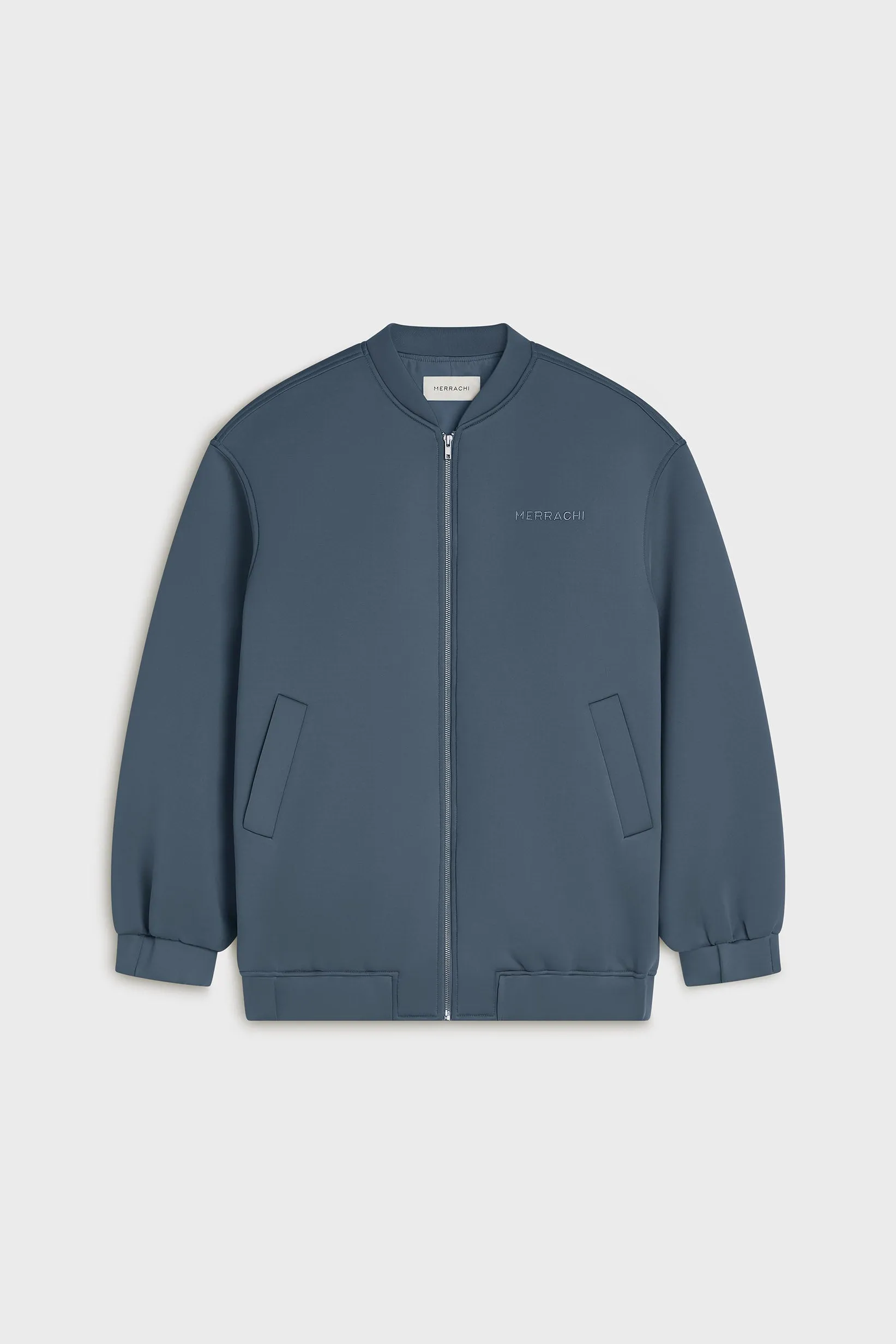 Neoprene Bomber | Dusty Indigo