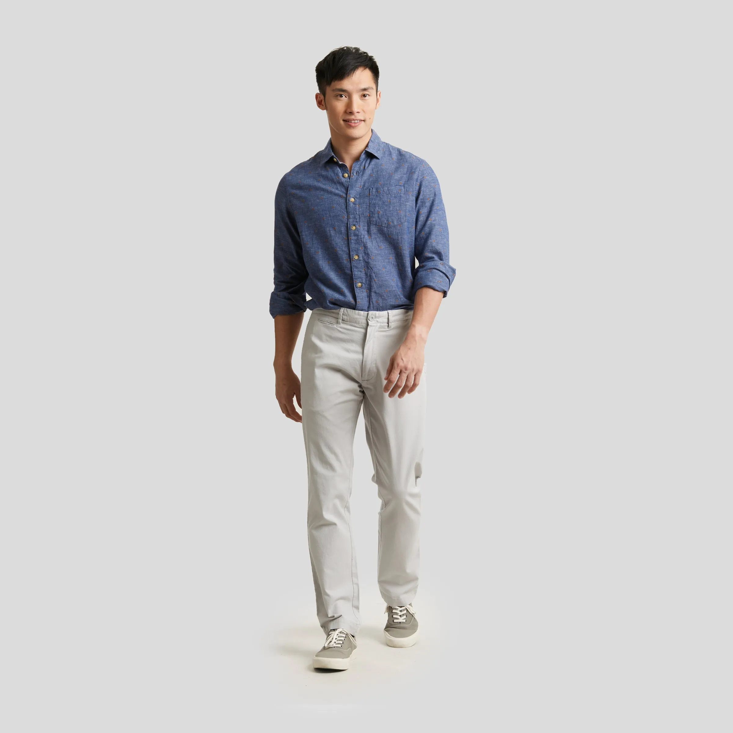 Newport Canvas Stretch Pants - Lunar Rock Gray