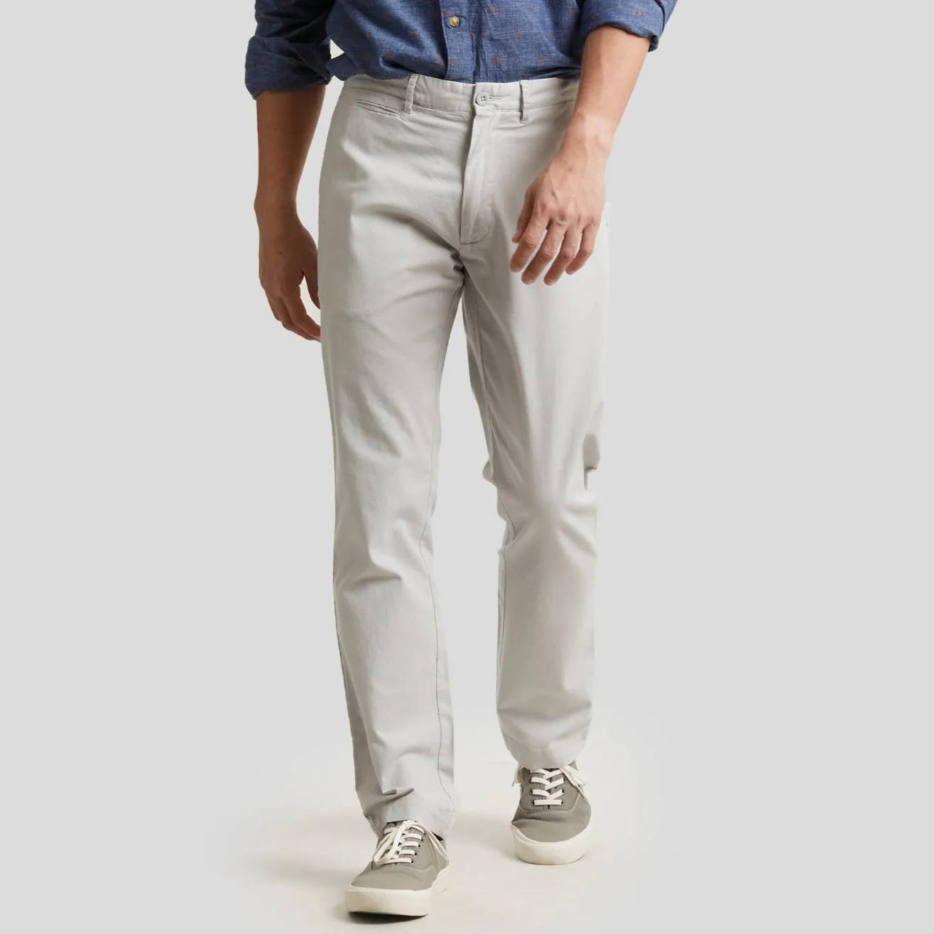 Newport Canvas Stretch Pants - Lunar Rock Gray