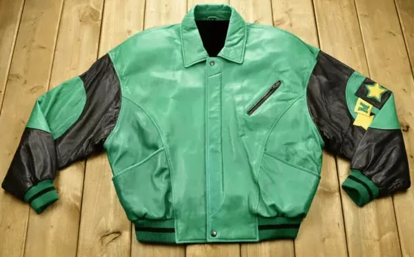 Purchase Best Style Pelle Pelle Soda Club Green Leather Jacket For Sale