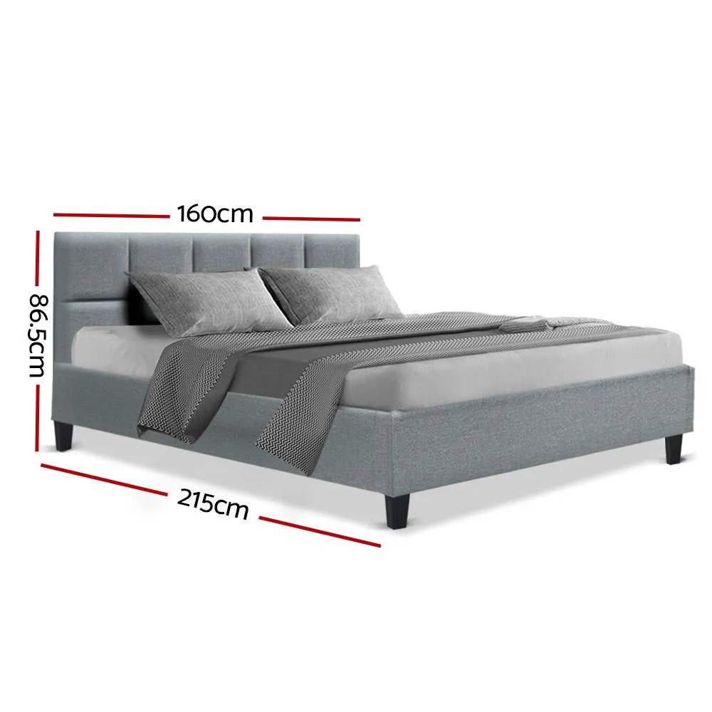 Queen Package | Bondi Bed Grey & Normay Pillow Top Mattress (Medium Firm)