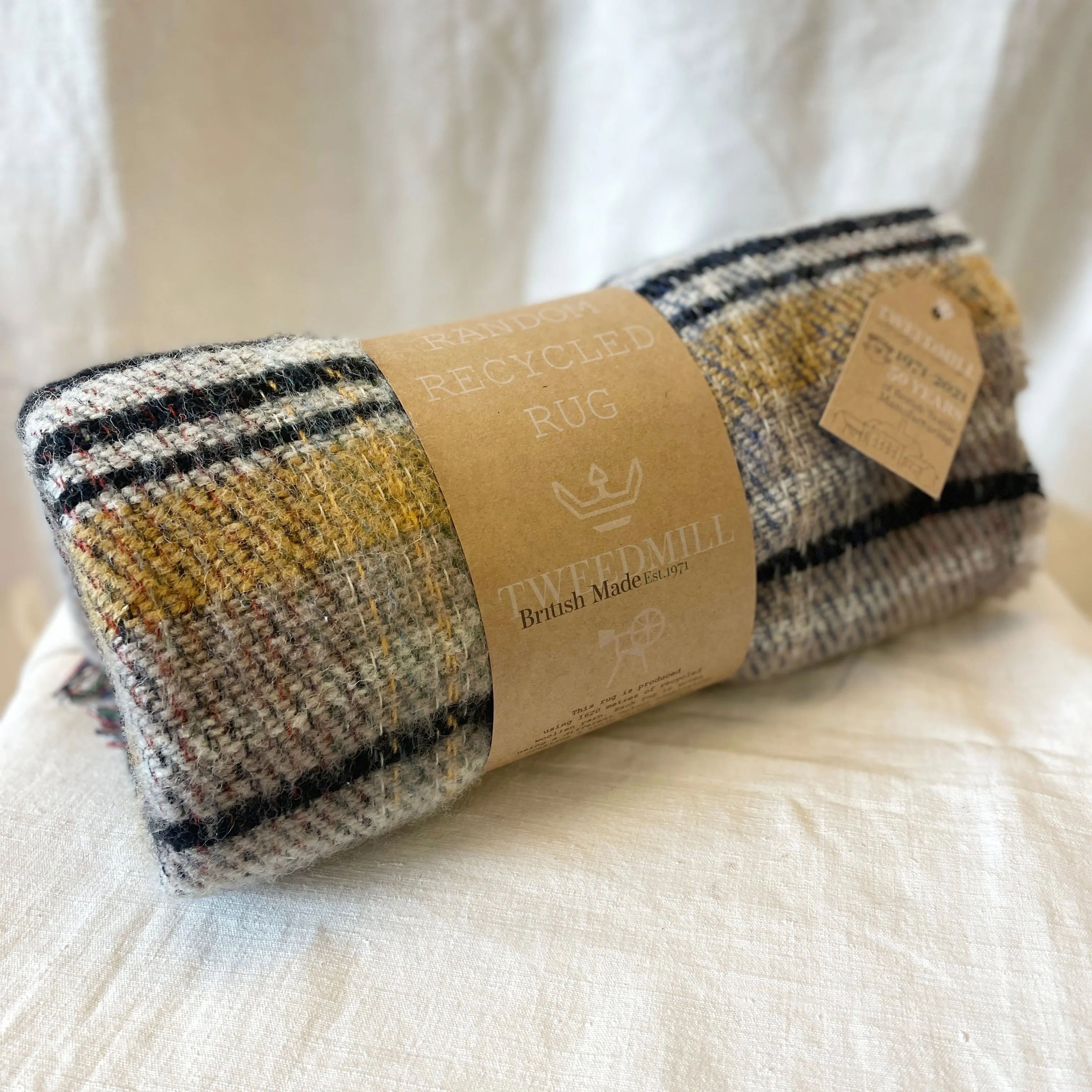 RANDOM Tweedmill Random Recycled Wool Picnic Blanket