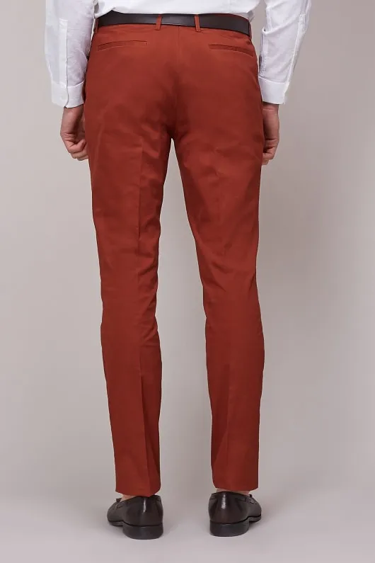 Rust Cotton Chino