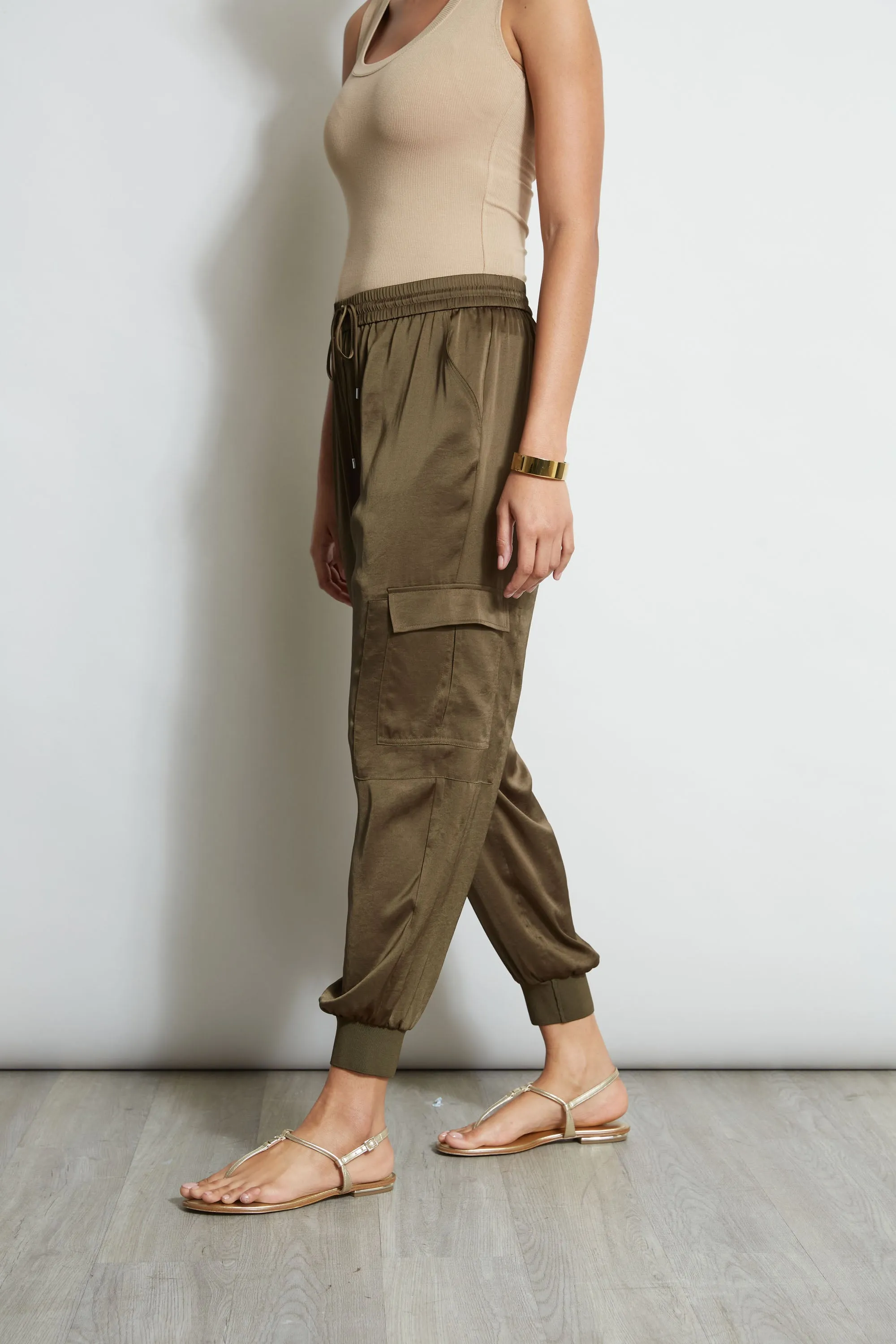 Satin Cargo Pant