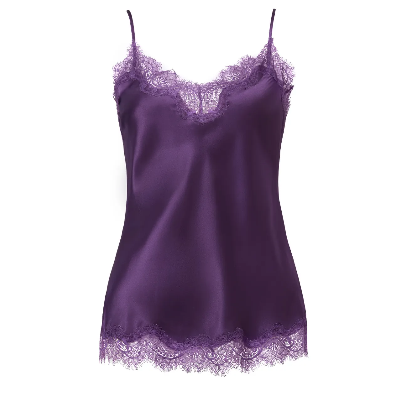 Scarlett Silk Camisole in Iris