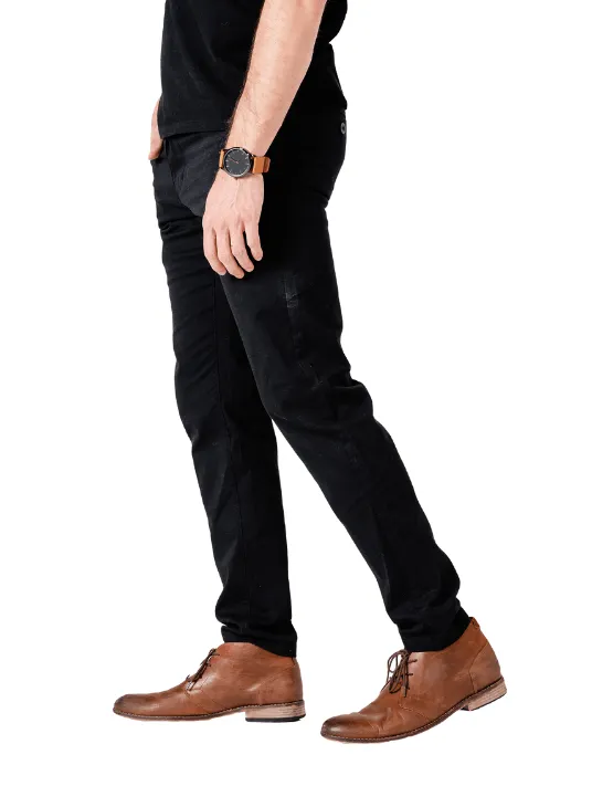 Slim Black Chino Pants