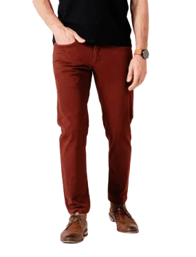 Slim Burgundy Chino Pants