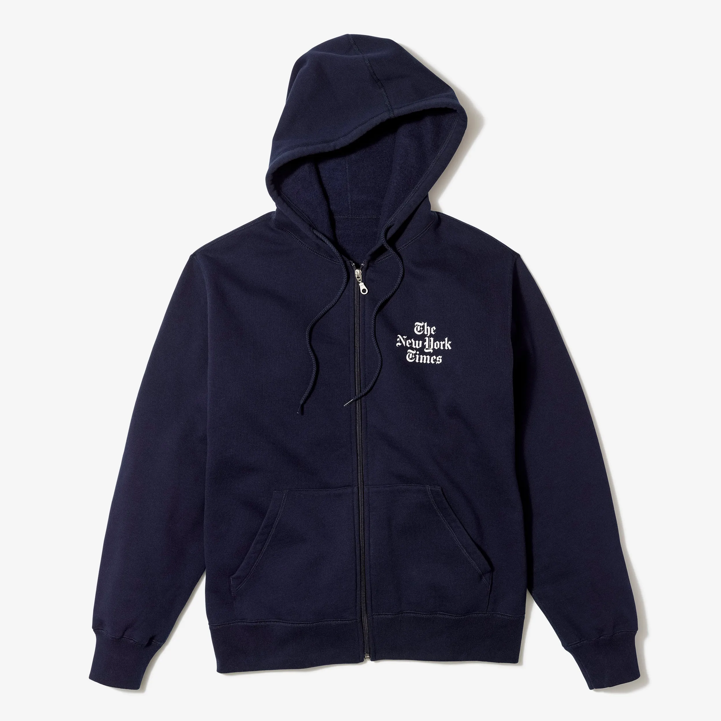 Stacked Logo Zip-Up Hoodie