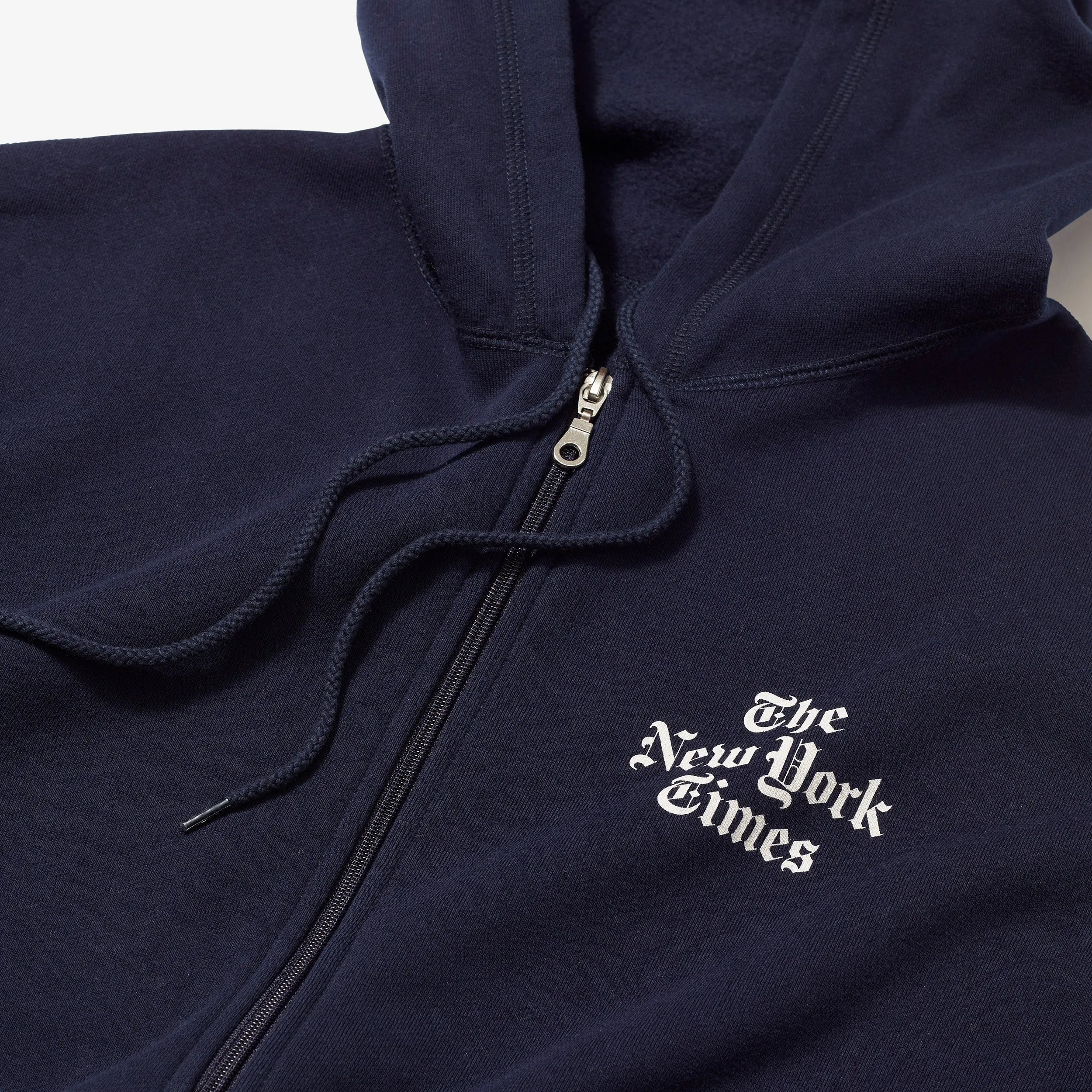 Stacked Logo Zip-Up Hoodie