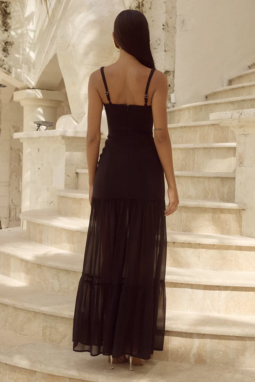 TAHLIA MAXI DRESS - BLACK