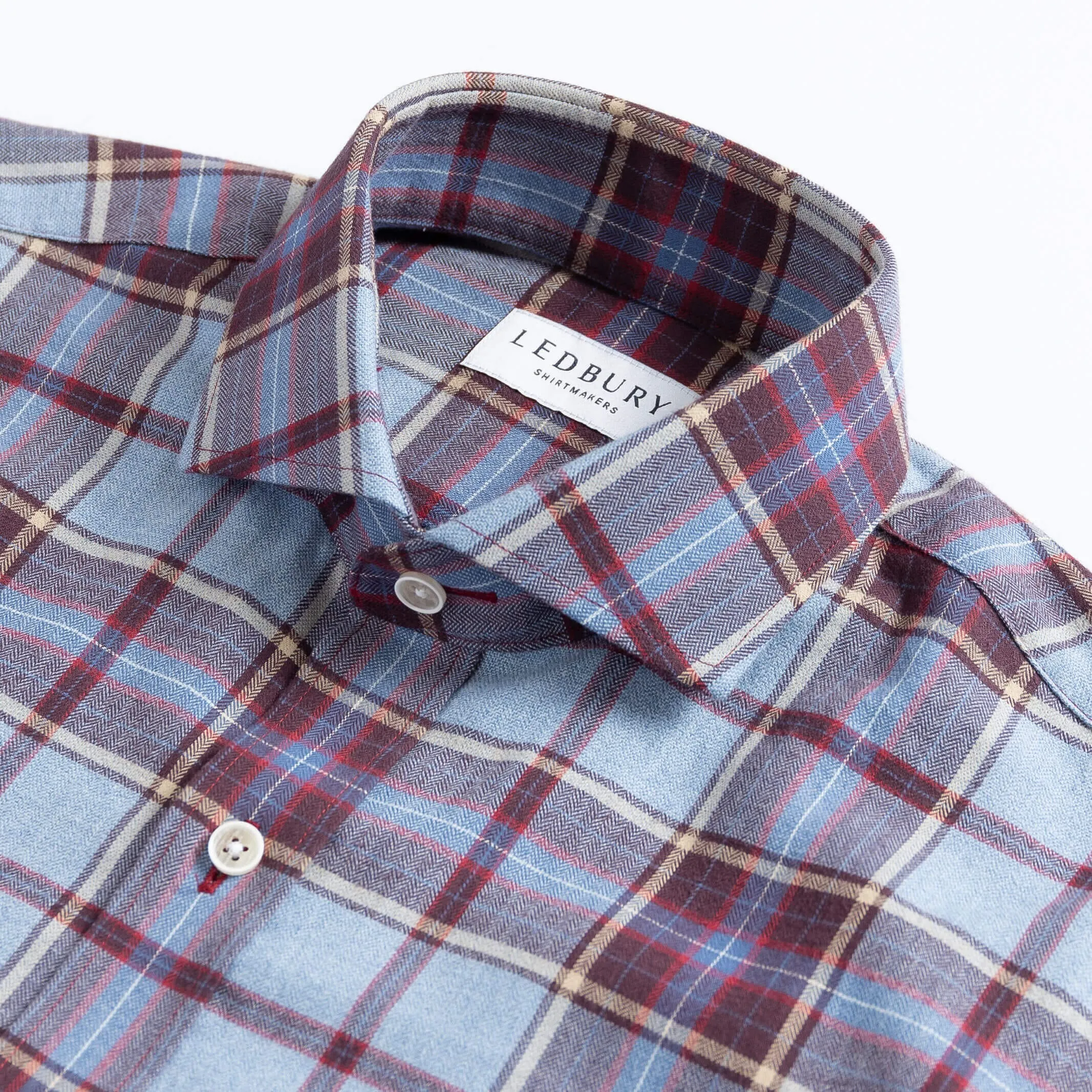 The Smoky Blue Nash Flannel Custom Shirt