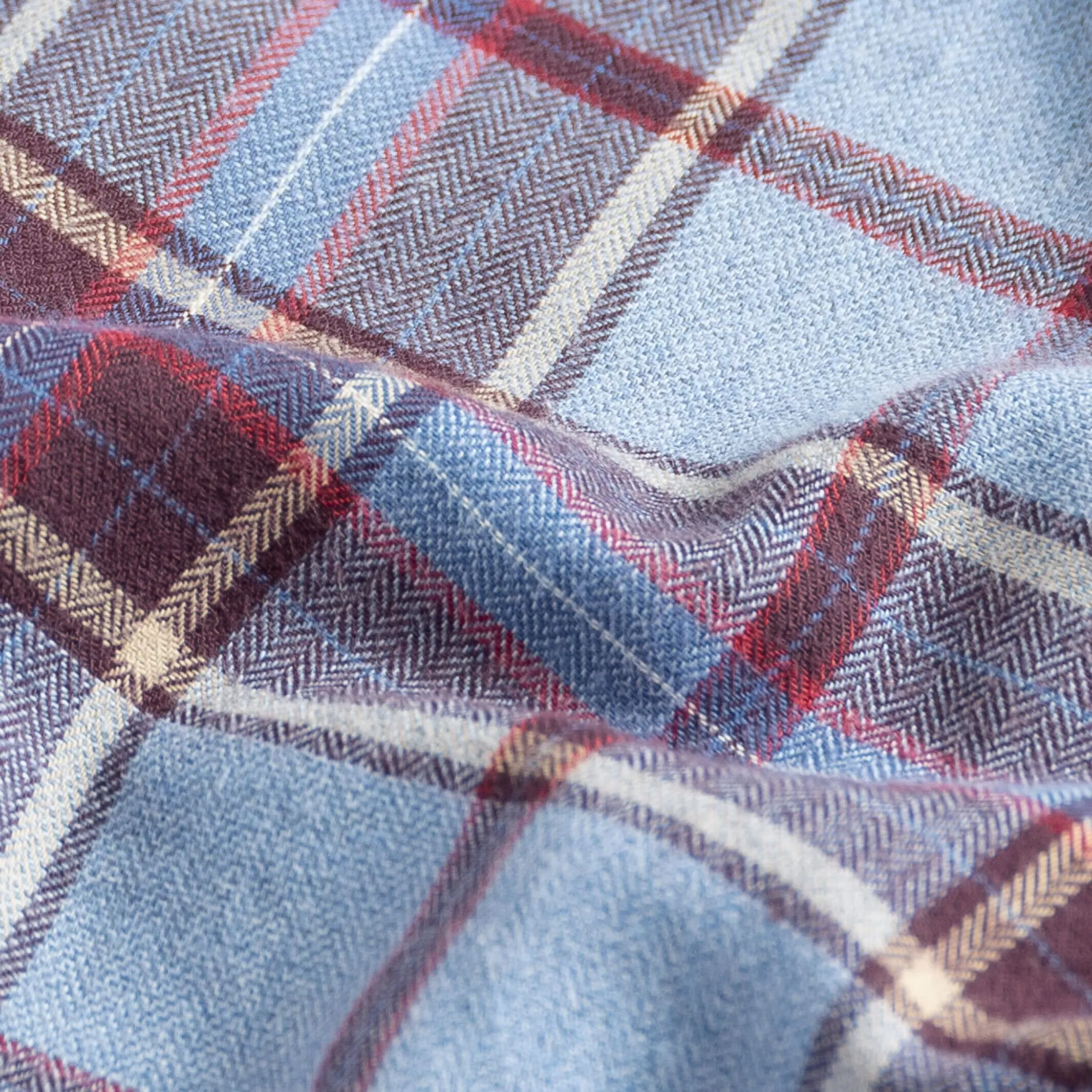 The Smoky Blue Nash Flannel Custom Shirt