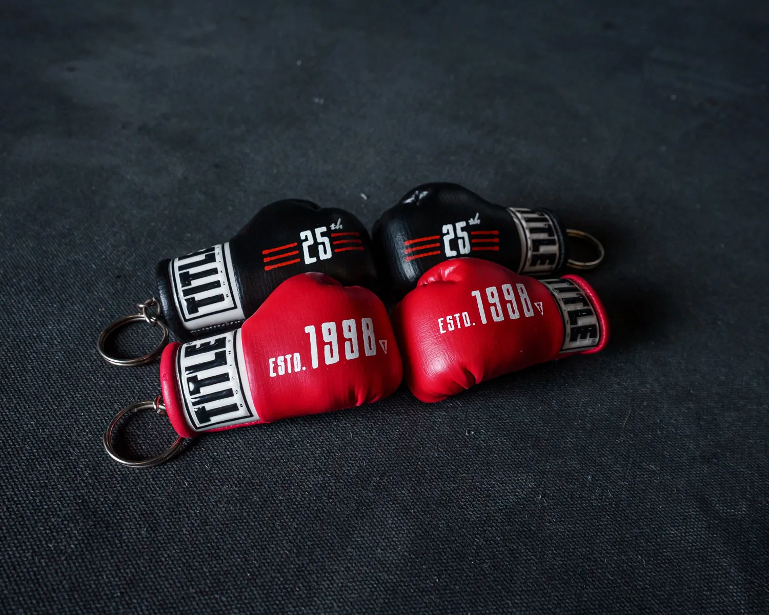 TITLE Boxing Throwback 1998 Anniversary Boxing Glove Keyring