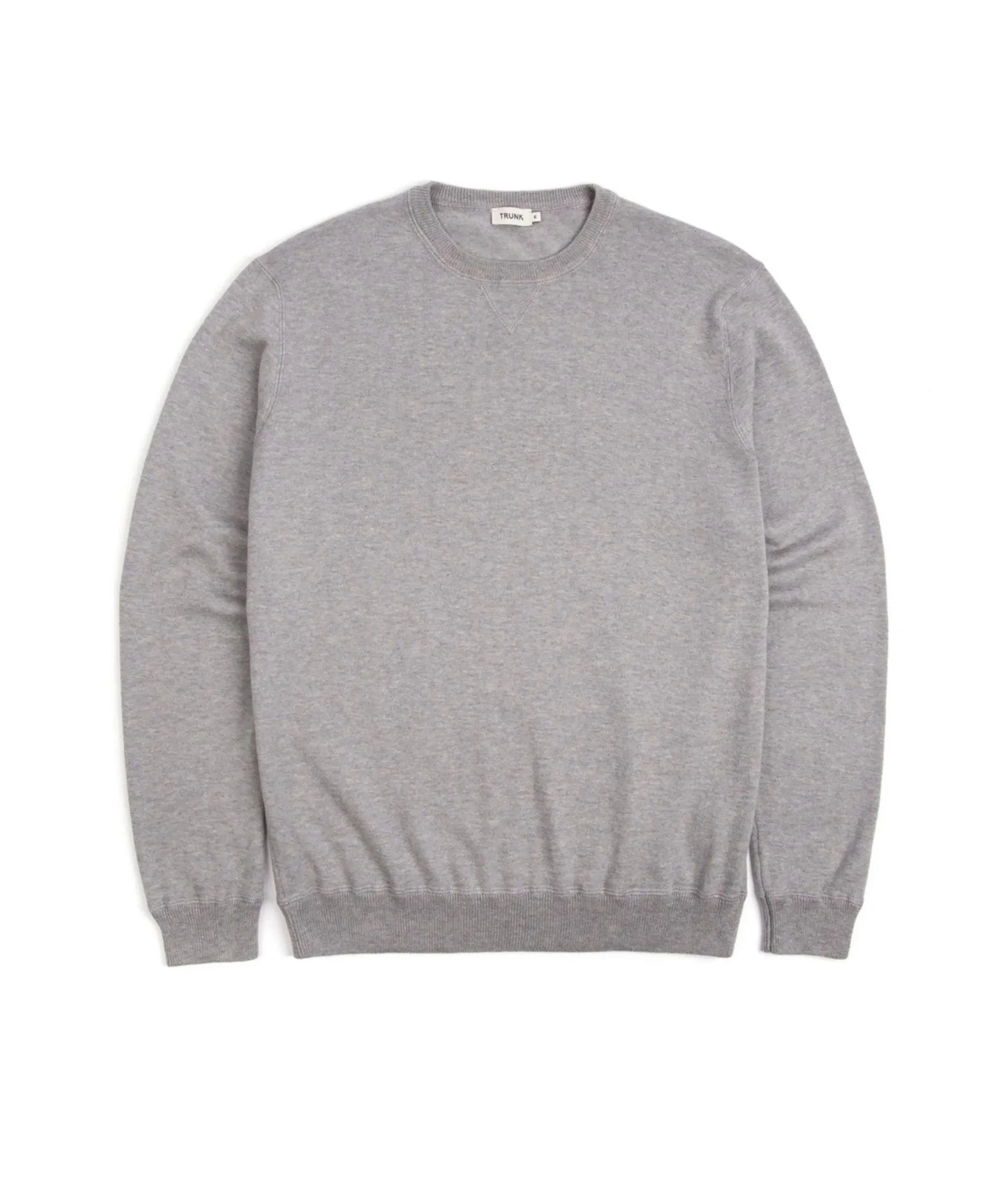 Trunk Marsham Cotton Cashmere Sweatshirt: Grey Marl