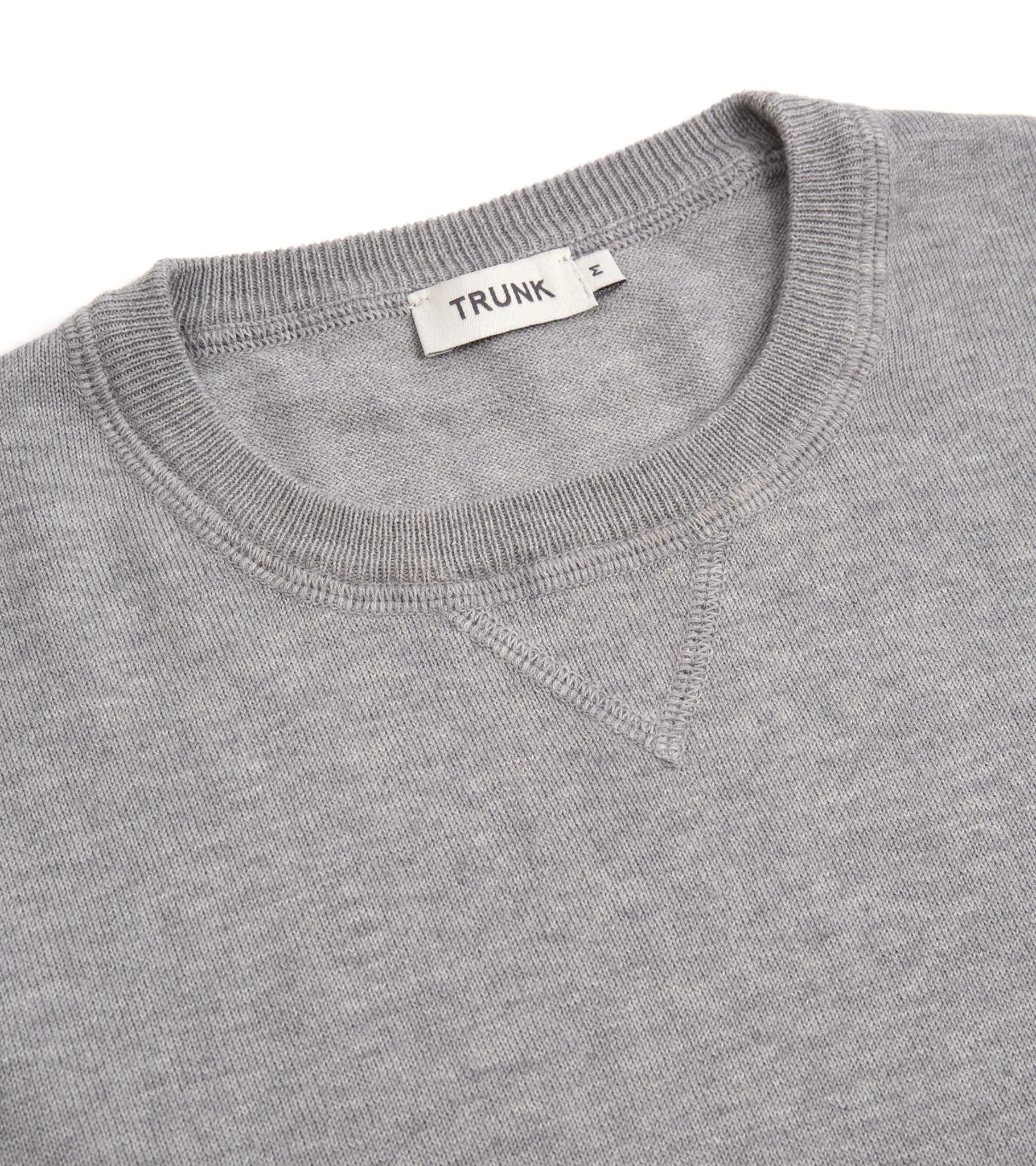 Trunk Marsham Cotton Cashmere Sweatshirt: Grey Marl