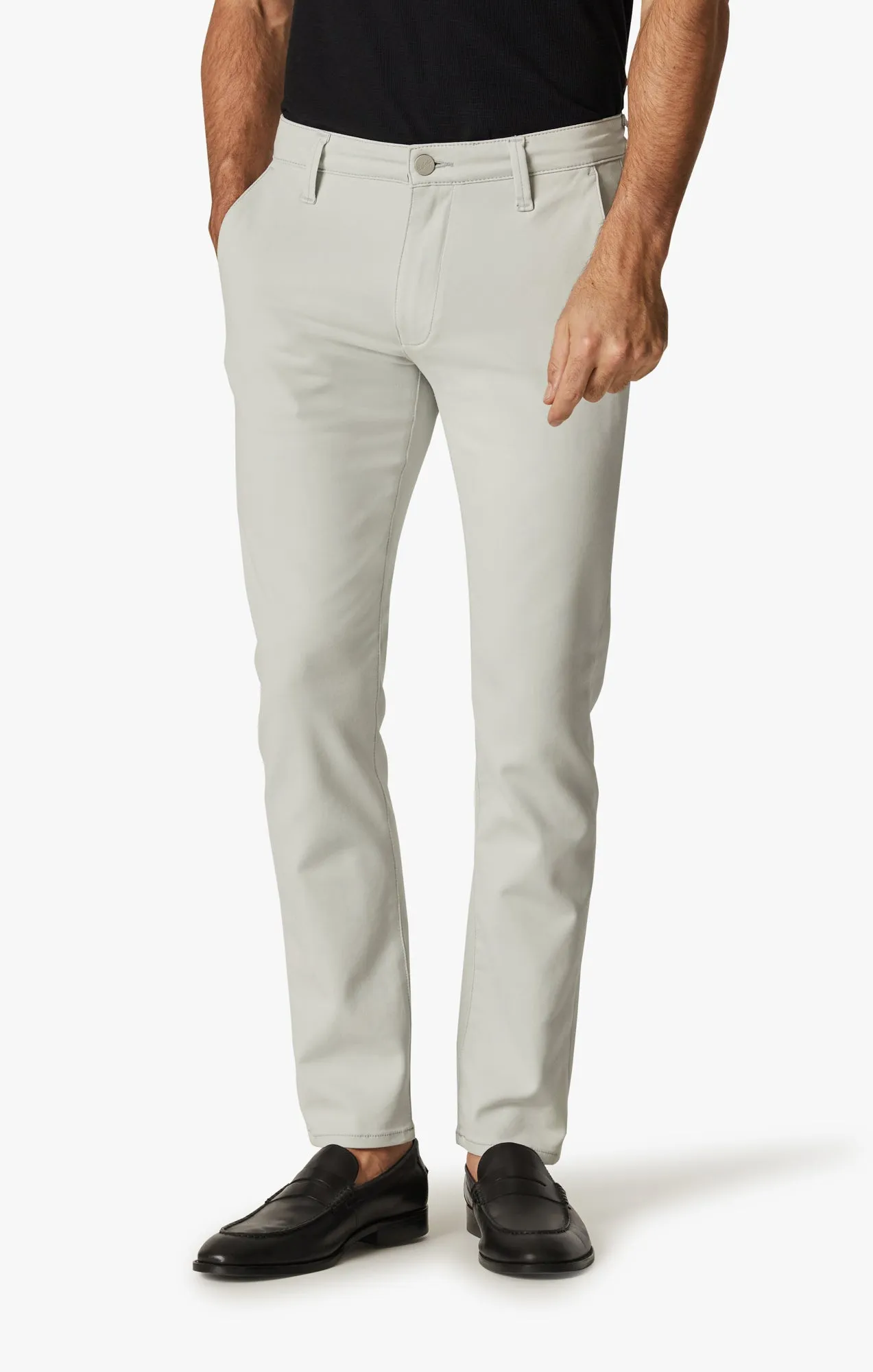 Verona Slim Leg Chino Pants In Stone High Flyer