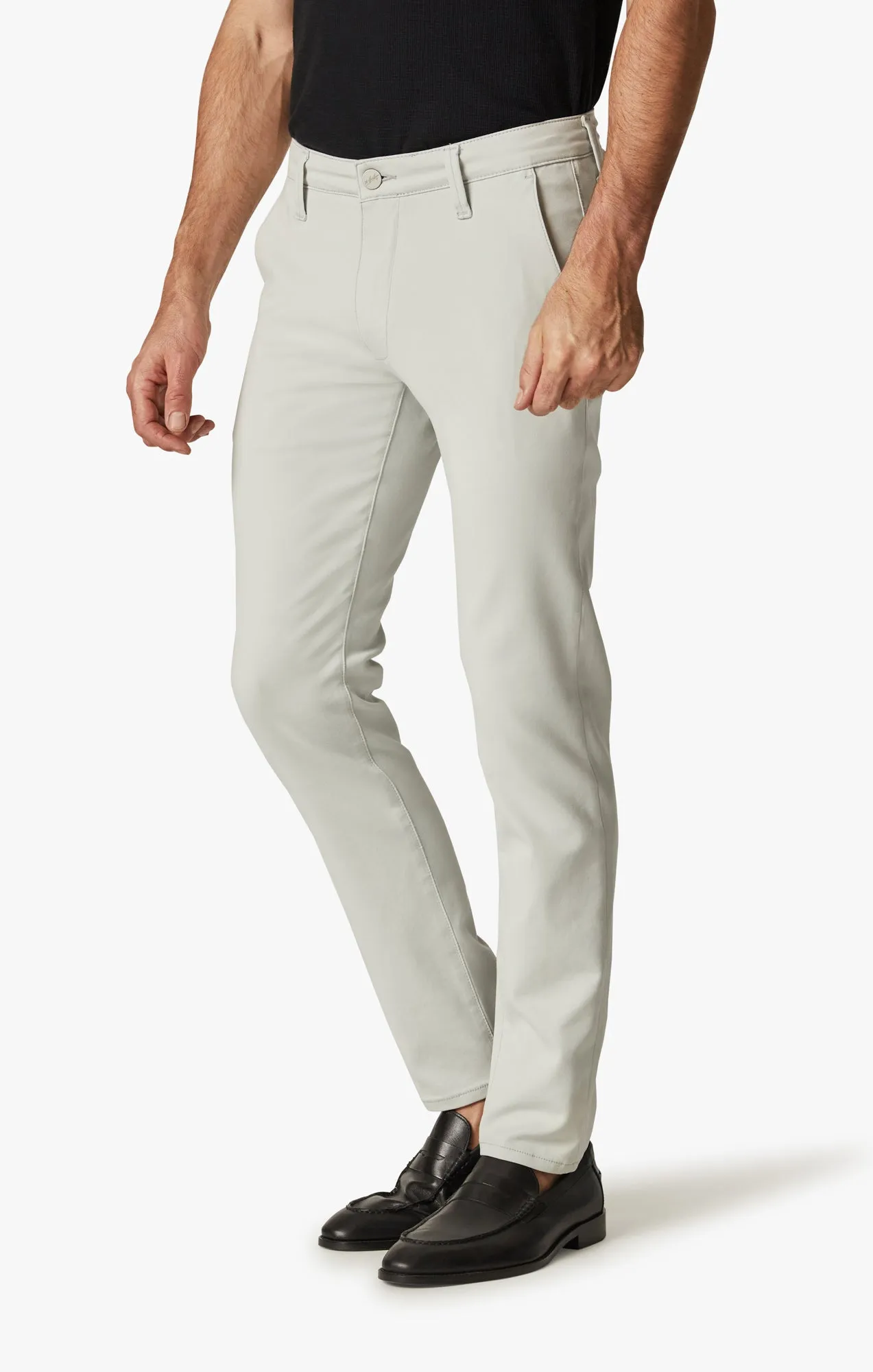 Verona Slim Leg Chino Pants In Stone High Flyer