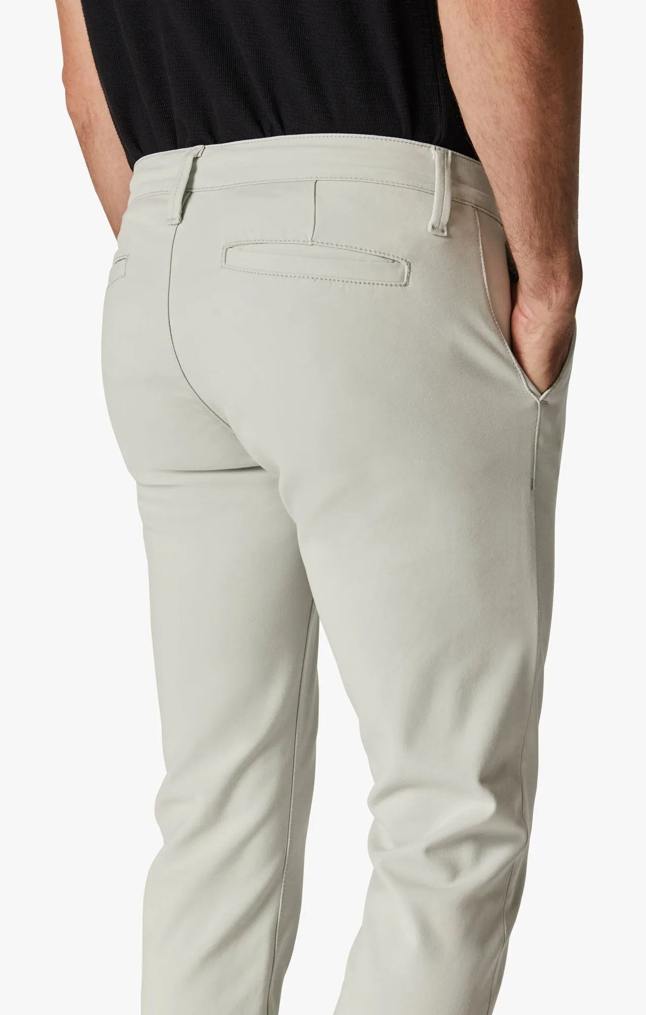 Verona Slim Leg Chino Pants In Stone High Flyer