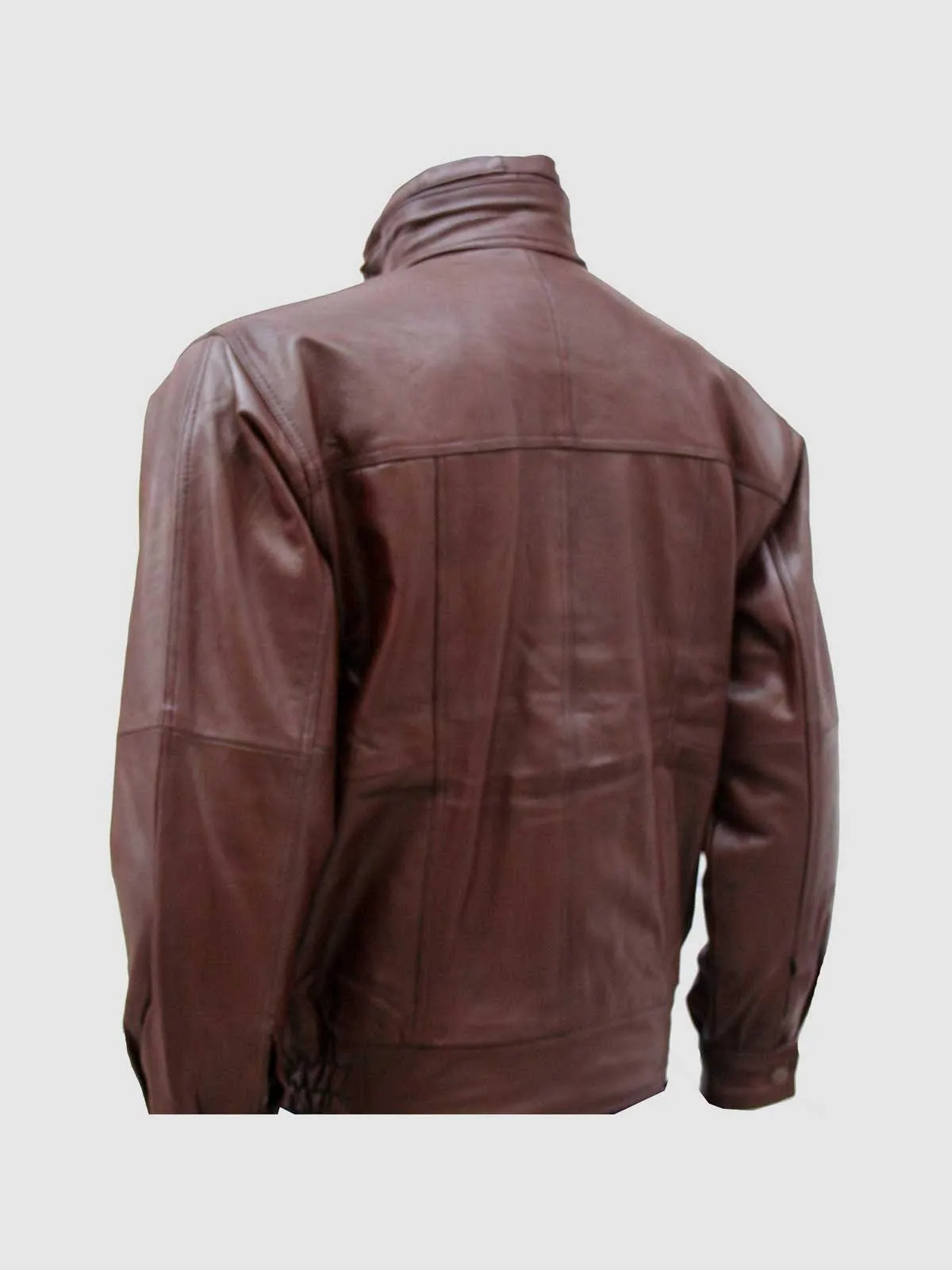 Vintage Leather Bomber Jacket