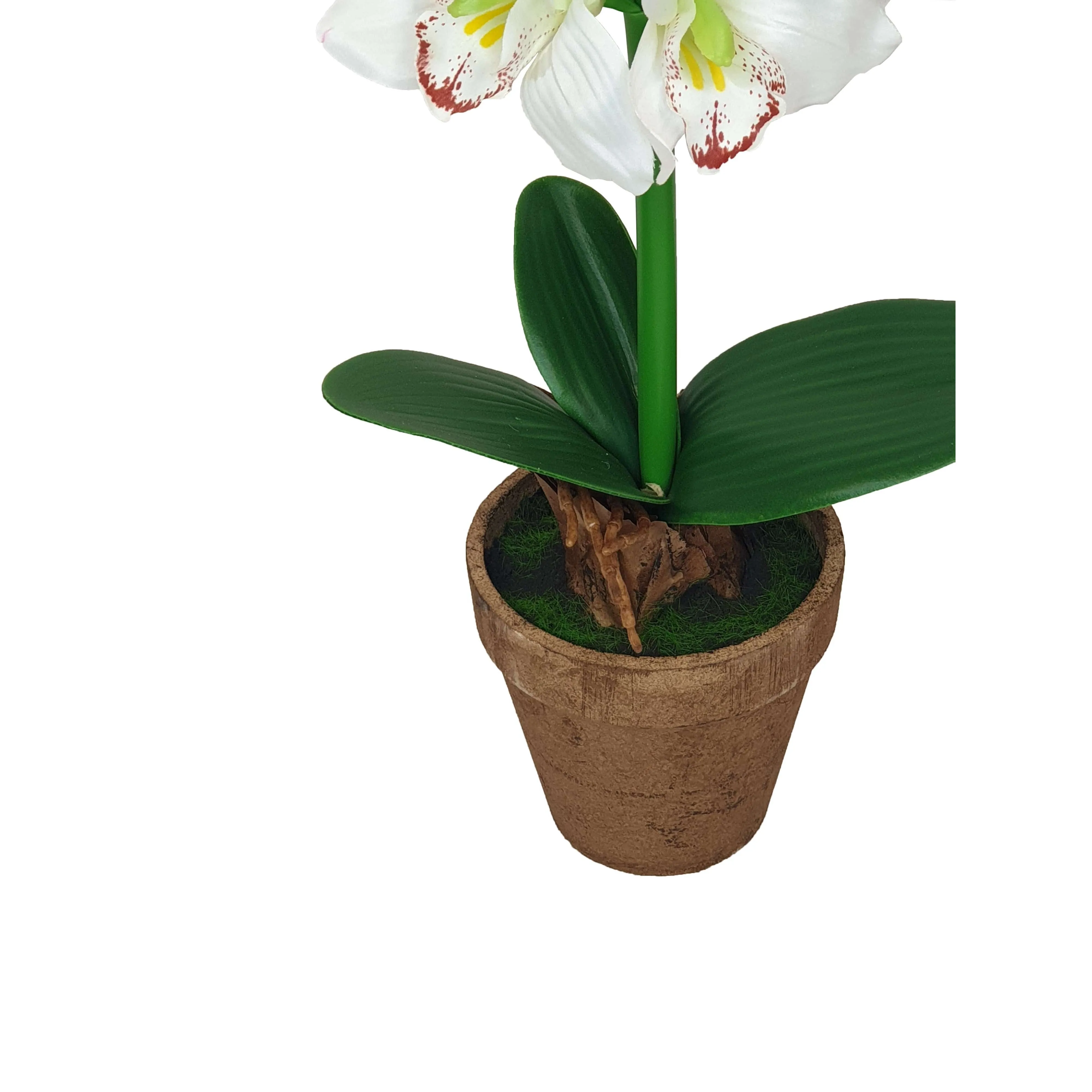 White Flower Pot 40cm Artificial Plant by Criterion