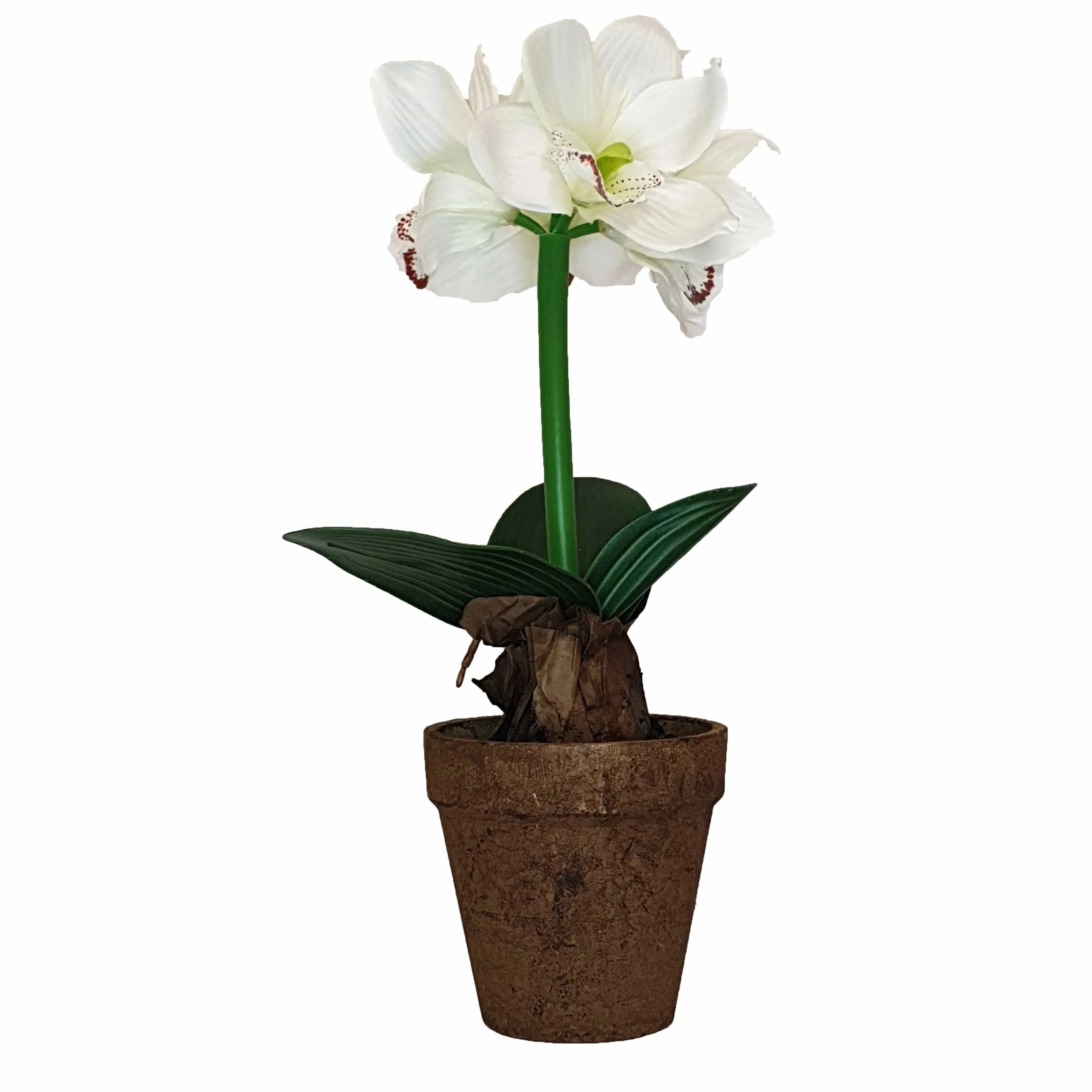 White Flower Pot 40cm Artificial Plant by Criterion