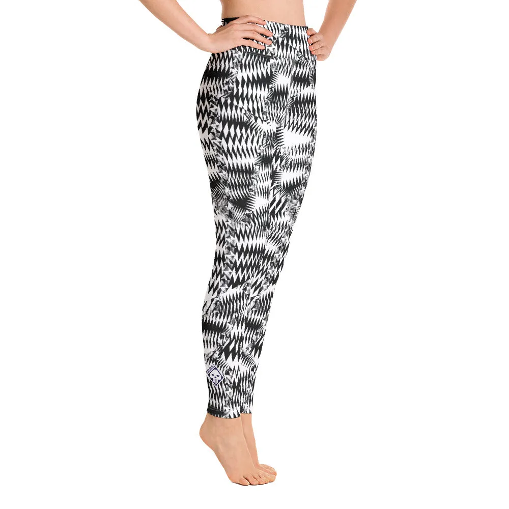 Women's Razzle Dazzle Camouflage High Waist Yoga Pants Workout Leggings For Jiu Jitsu 001