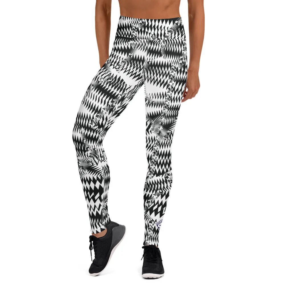 Women's Razzle Dazzle Camouflage High Waist Yoga Pants Workout Leggings For Jiu Jitsu 001