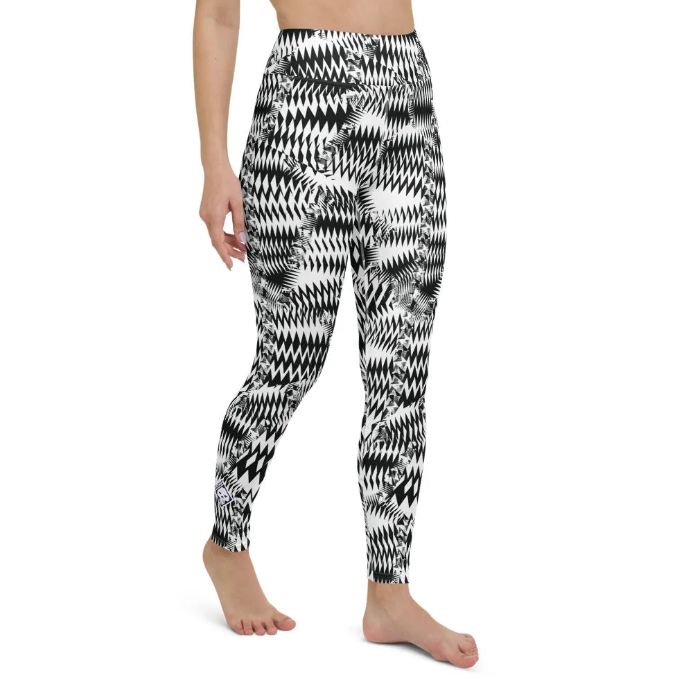 Women's Razzle Dazzle Camouflage High Waist Yoga Pants Workout Leggings For Jiu Jitsu 001