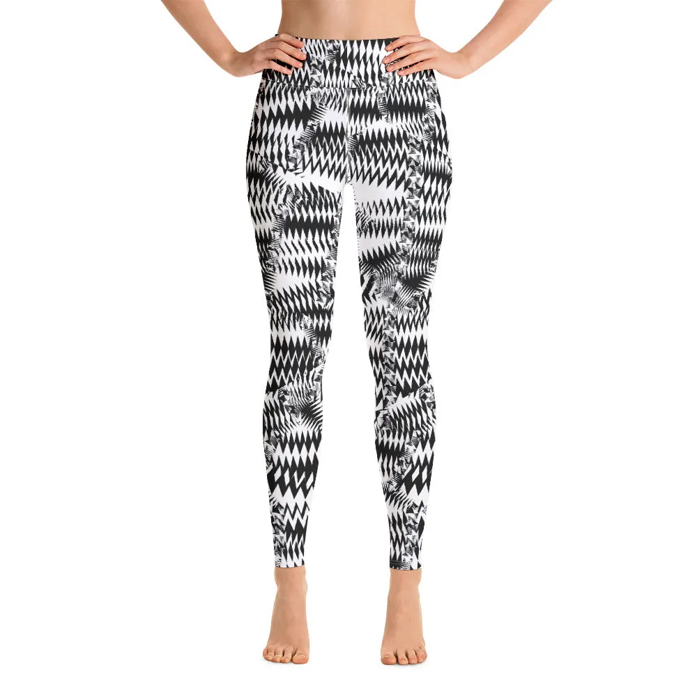 Women's Razzle Dazzle Camouflage High Waist Yoga Pants Workout Leggings For Jiu Jitsu 001