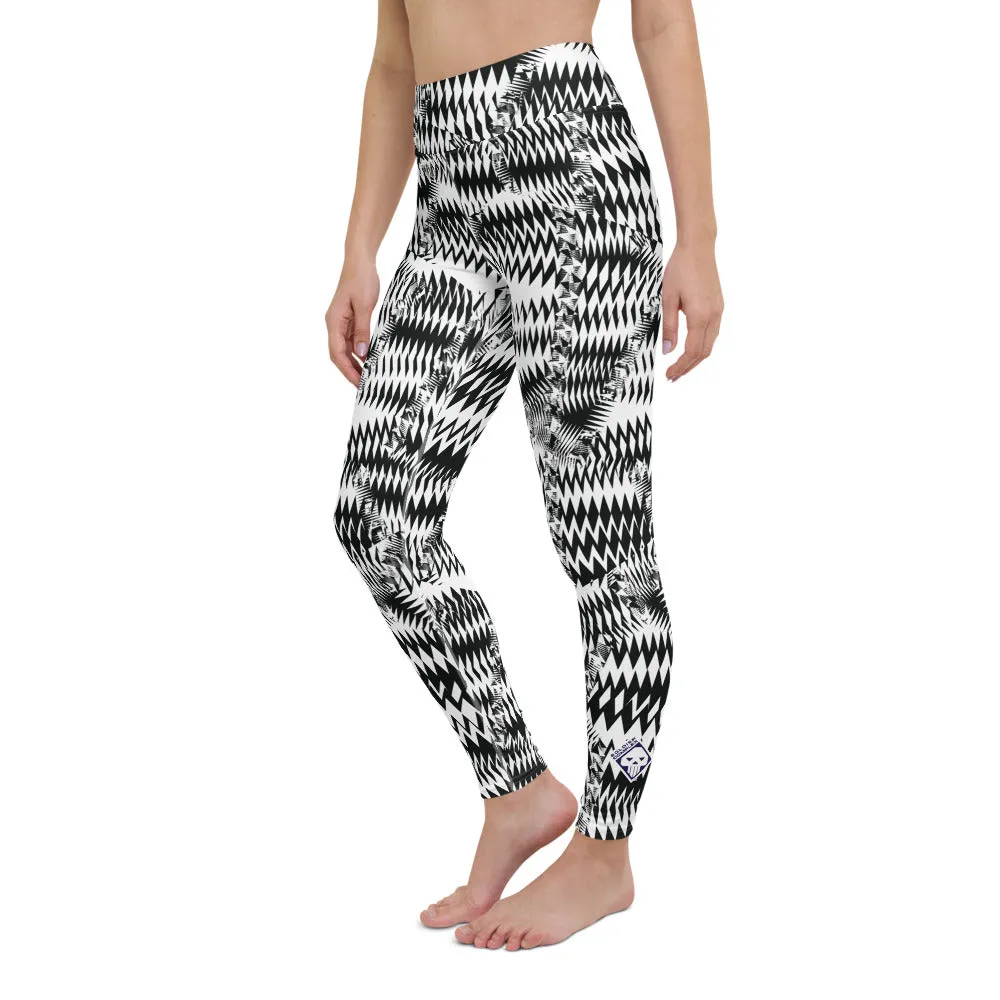 Women's Razzle Dazzle Camouflage High Waist Yoga Pants Workout Leggings For Jiu Jitsu 001